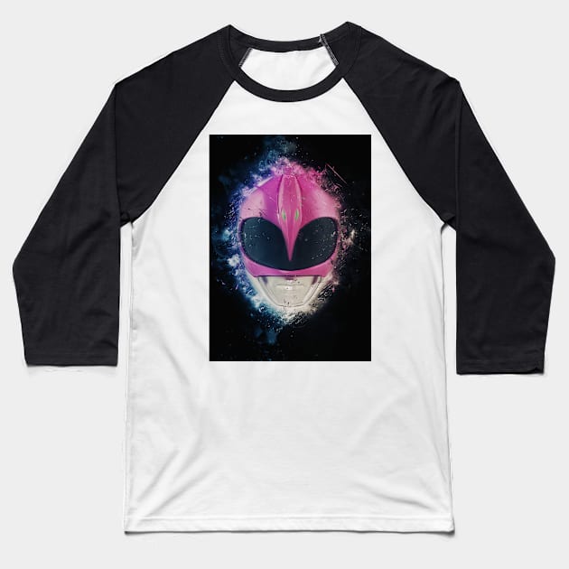 Pink Ranger Baseball T-Shirt by Durro